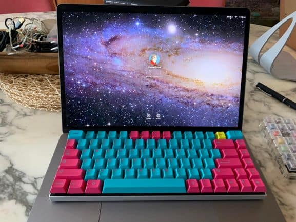 external keyboard with milkytracker