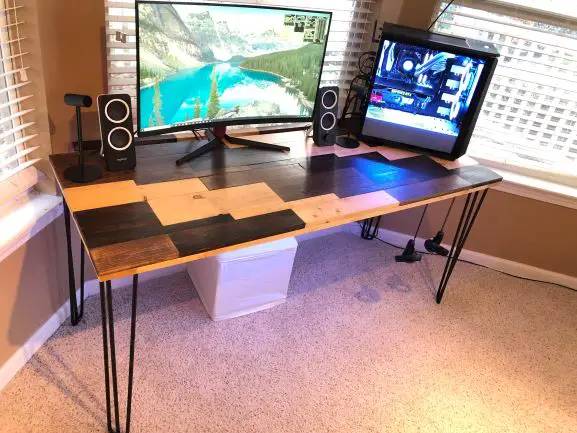 Hide Keyboard and Mouse Cables with custom table