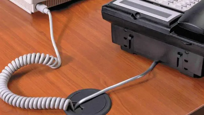 Hide Keyboard and Mouse Cables with hole in desk