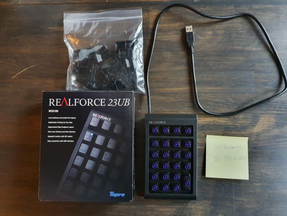 Topre Realforce 23U Mechanical Numpad Review - October 27, 2023